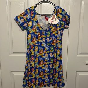Cakeworthy Care Bears dress size L size Large nwt